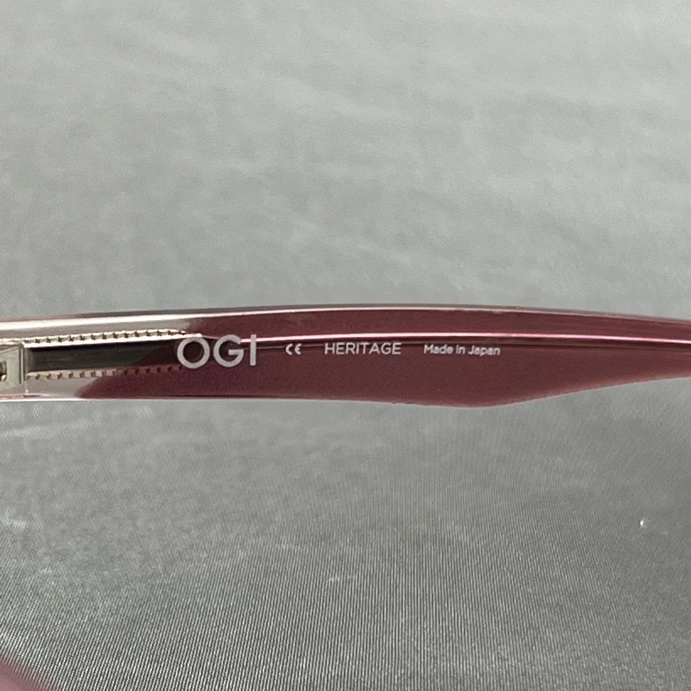 OGI Heritage 9117/2137 Pink Ombre Cat Eye Glasses Frames Japan 50-16-140